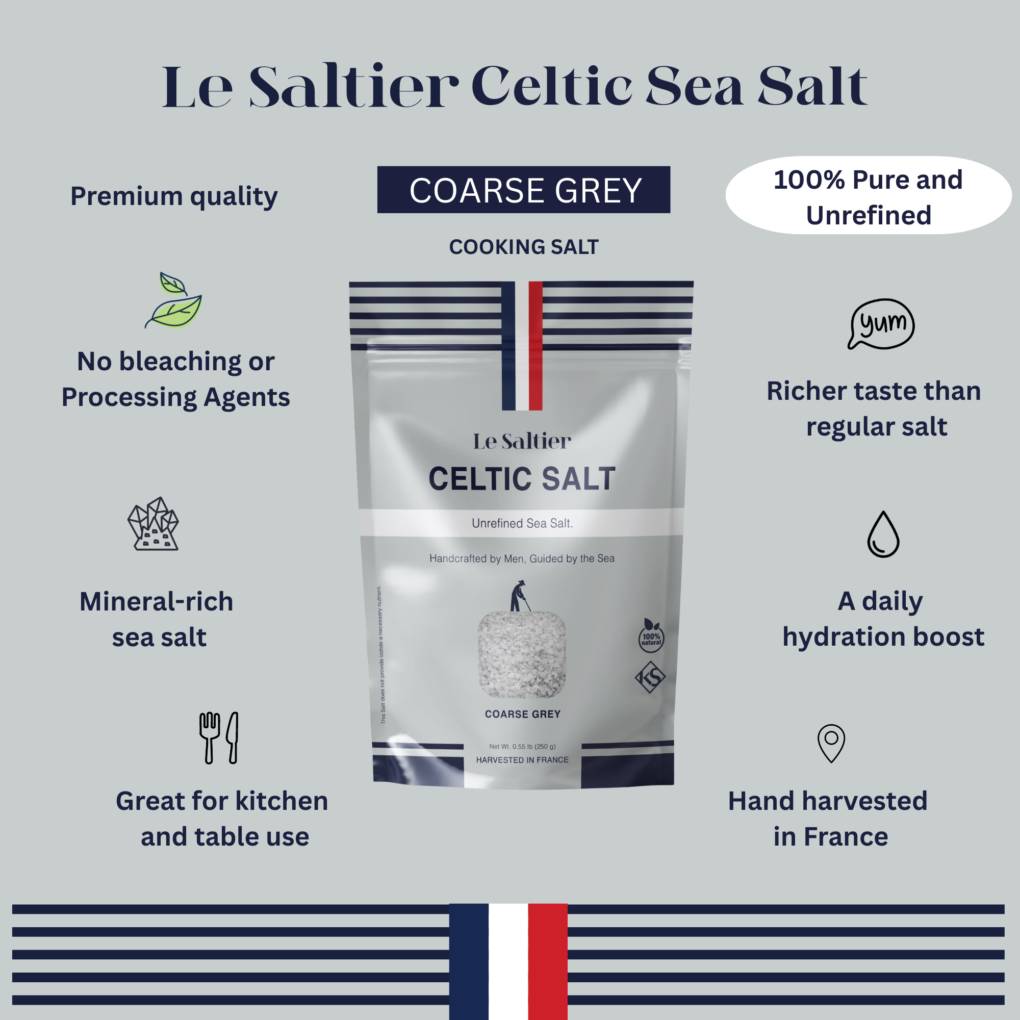 Coarse Grey Celtic Sea Salt